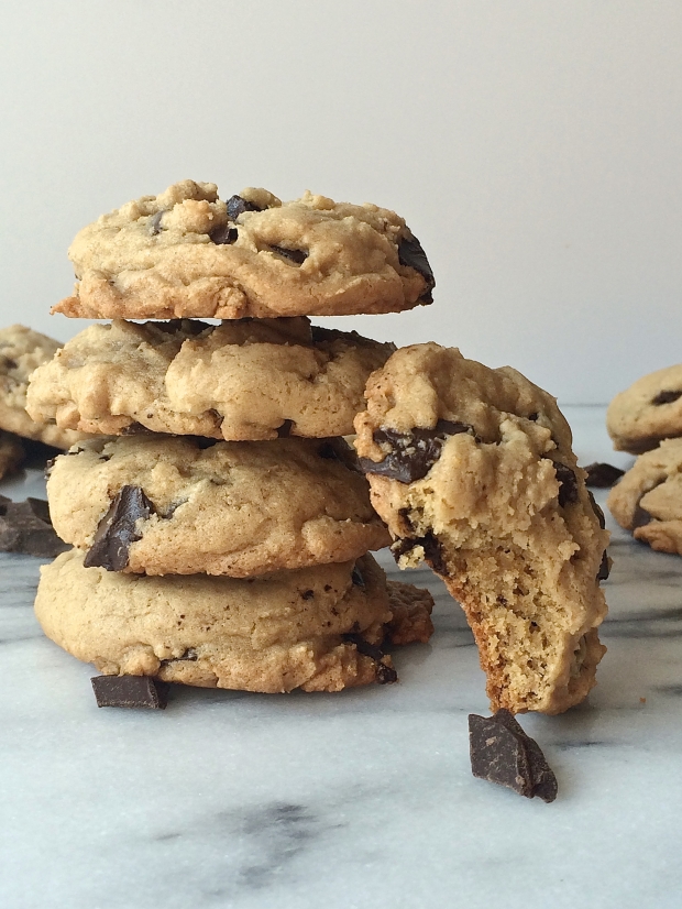 Crispy Chewy Chocolate Chip Cookies are crispy on the outside but oh so soft and chewy on the inside! They'll please any cookie lover!